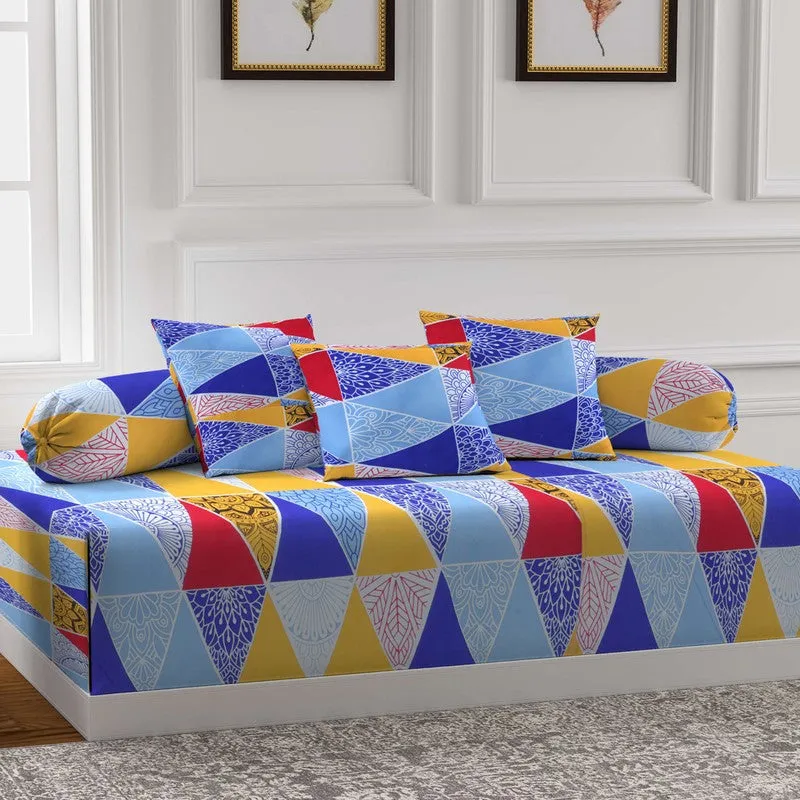 Linexa Printed Diwan Set - Six Piece Set media 3