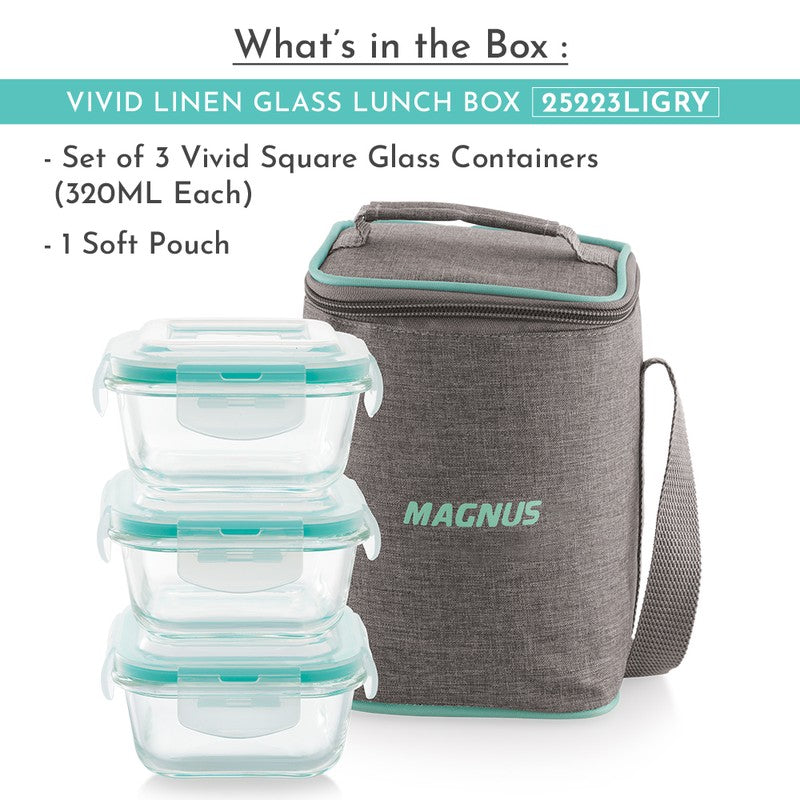 Packly Simple Lunch Box with Lunch Bag - Four Piece Set media 5