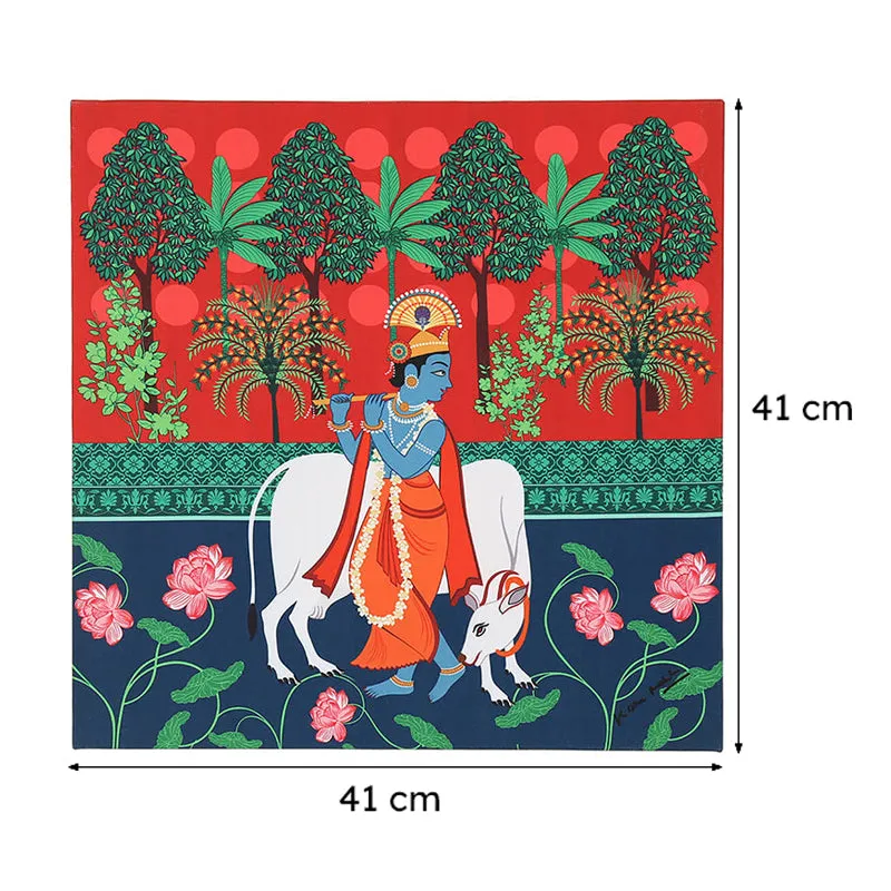 India Circus Kanha's Herd Canvas Wall Art - Set Of Three media 9