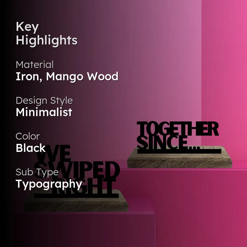 Together Typography Showpiece - Set Of Two media 2