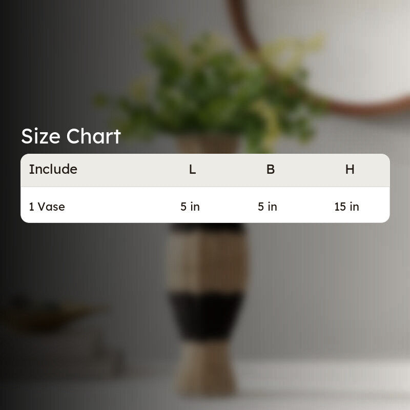 Dunara Jute Vase - Black,Brown media 7