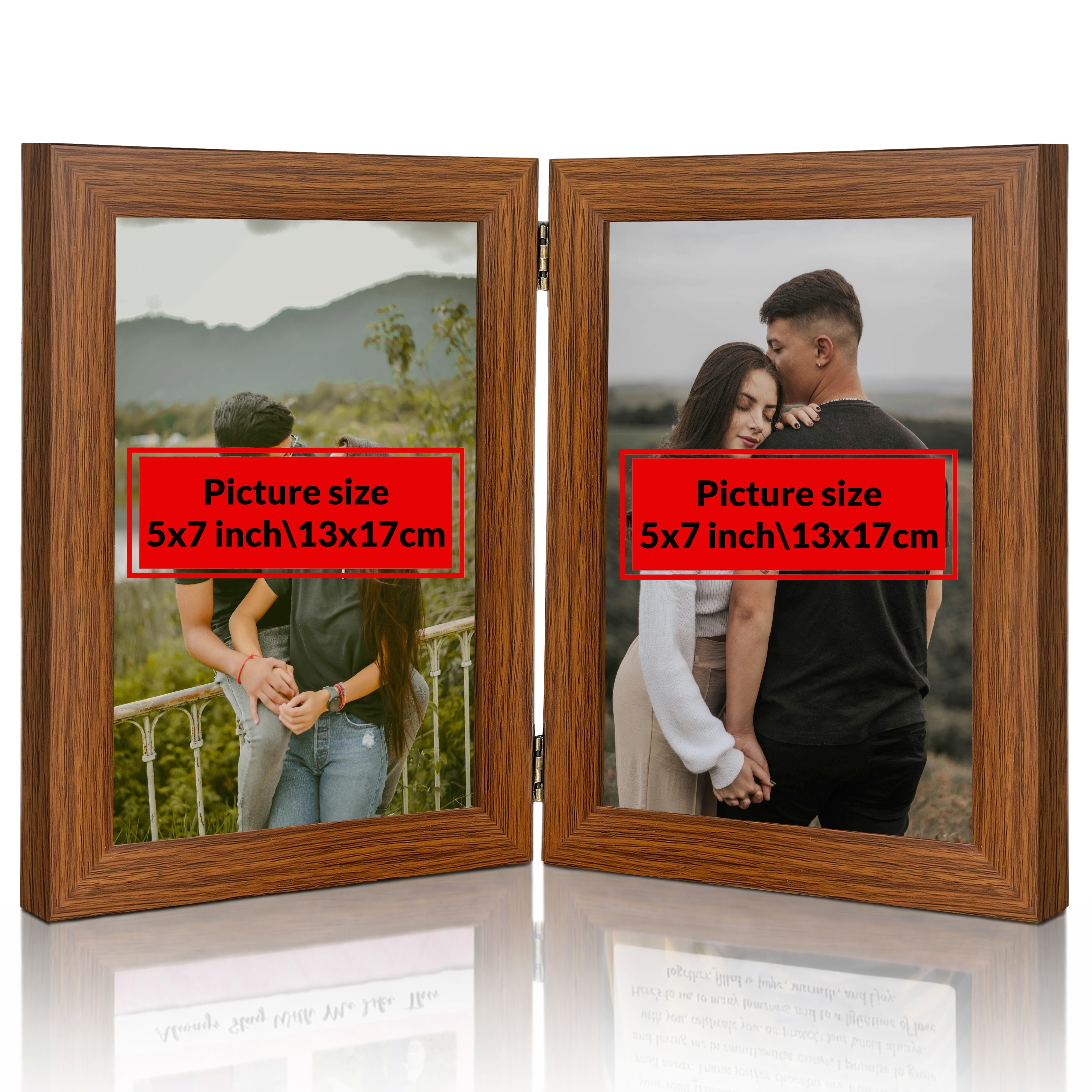 DarkRusticWood MDF Photo Frame media 3