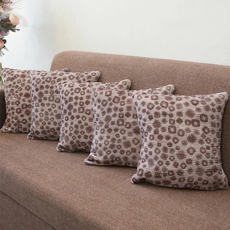 PixelMosaic Cushion Cover (Brown) - Set Of Five media 4