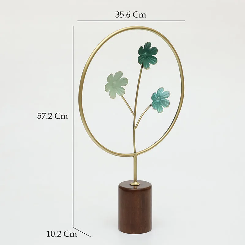 Floral Alchemy Metal & Wood Showpiece media 5