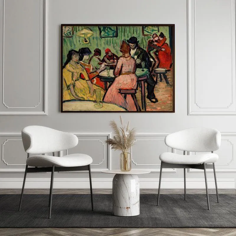 The Brothel By Vincent Van Gogh - Black Frame media 5