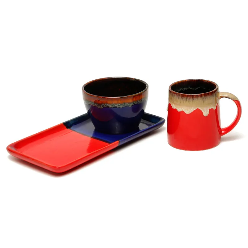 Bonita Tea Set (Red) - Three Piece Set media 5