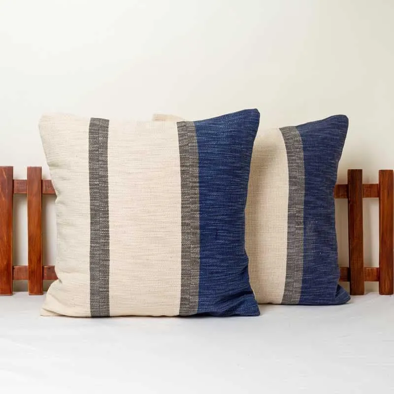 Evaraa Cushion Cover (Blue) - Set Of Two media 1
