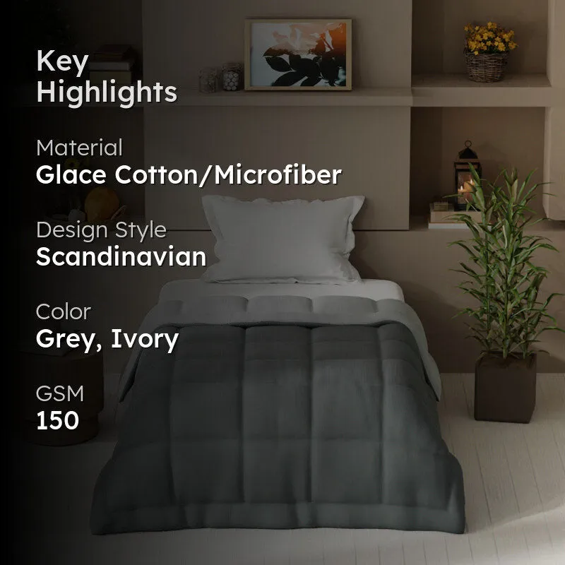 Ashquilt Comforter (Grey) - 150 GSM media 2