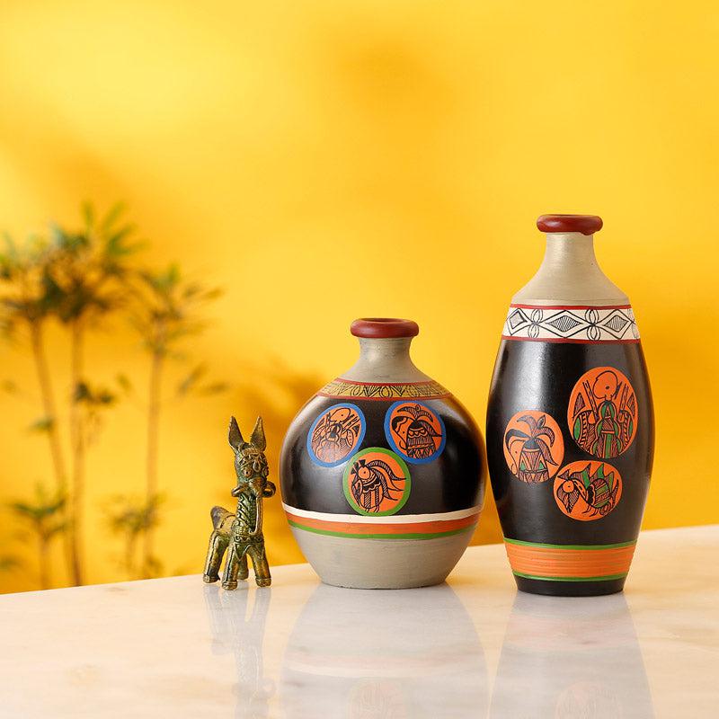 Benita Terracotta Vase - Two Piece Set
