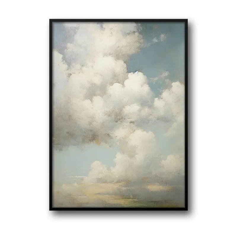 In The Clouds Archival Canvas Wall Art - Black Frame media 5