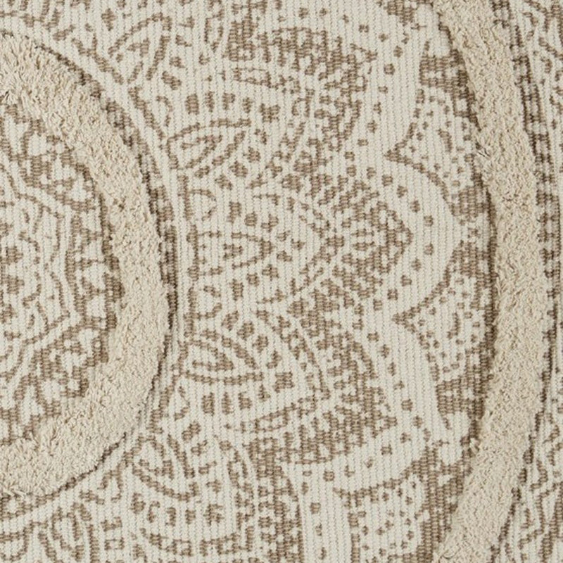 Mandala Cotton Runner Rug (Off White) - Set of Two media 7