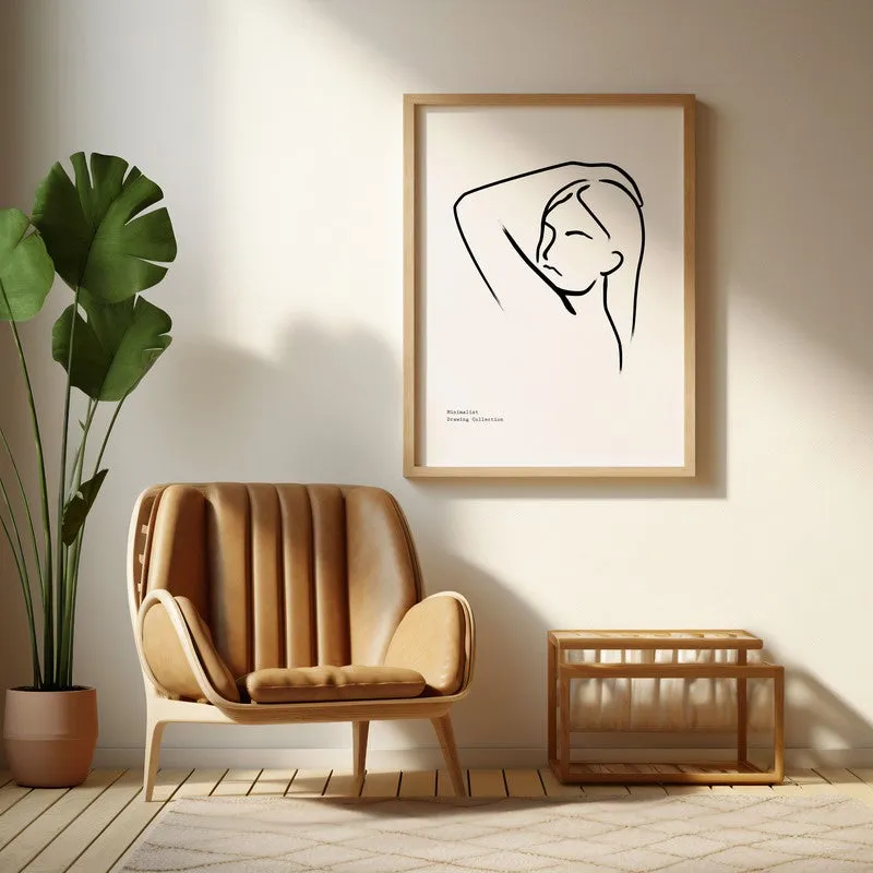Soft Incline Canvas Wall Painting With Brown Frame media 6