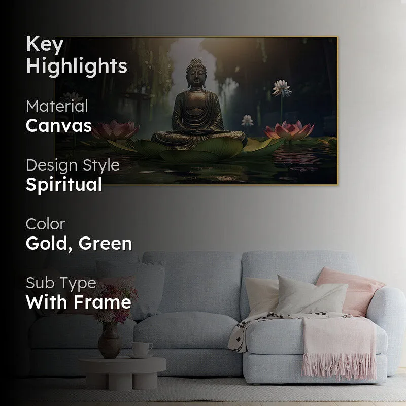 Buddha Serene Palace Wall Painting media 2