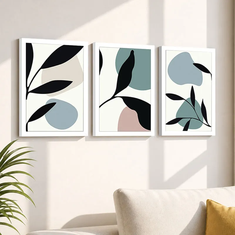 Surreal Leaphony Botanical Wall Art - Set Of Three media 1