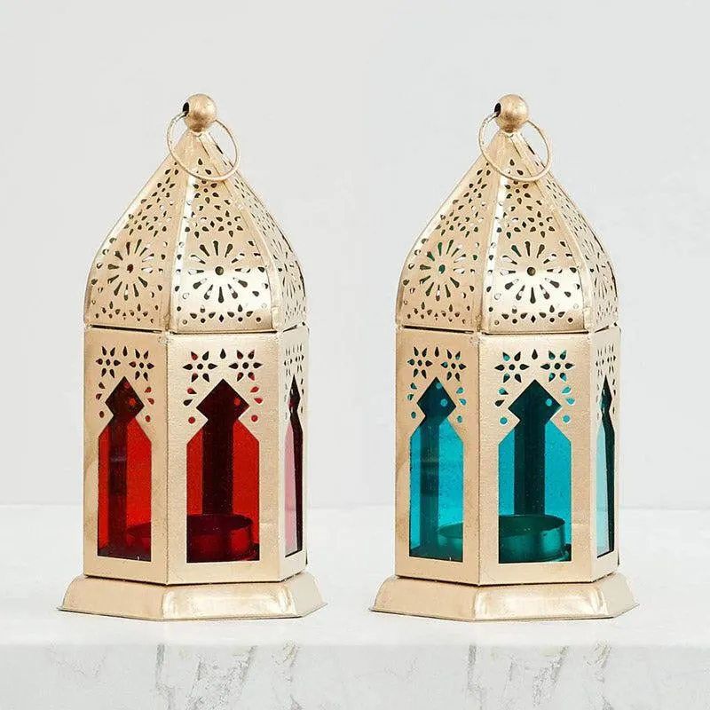 Frusa Morrocan Lantern Tealight Candle Holder - Set Of Two media 1