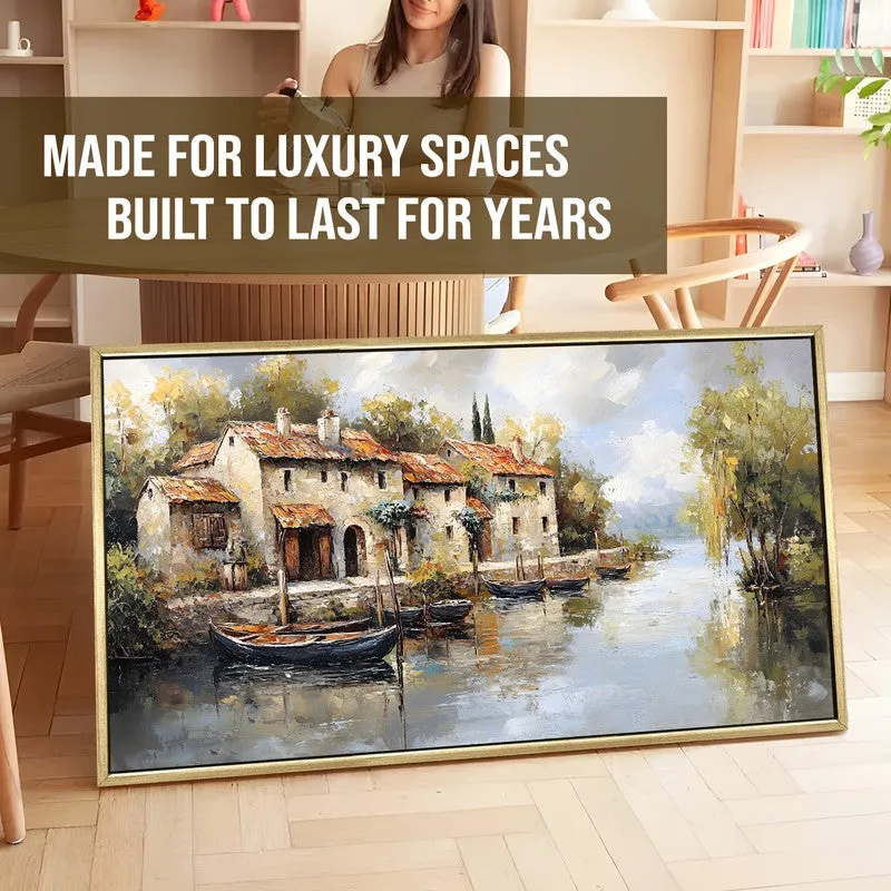 Riverside Canvas Wall Painting With Frame media 5