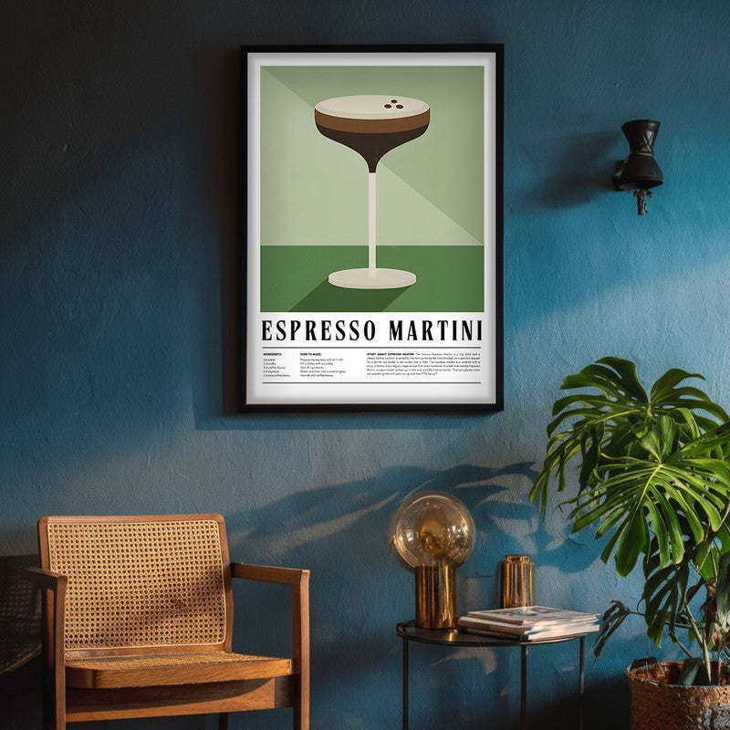 Java Martini Framed Canvas Wall Painting media 4