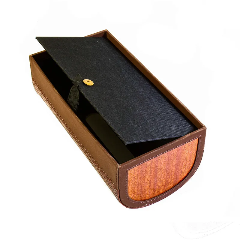 Tishue Faux Leather Tissue Box - Brown media 6