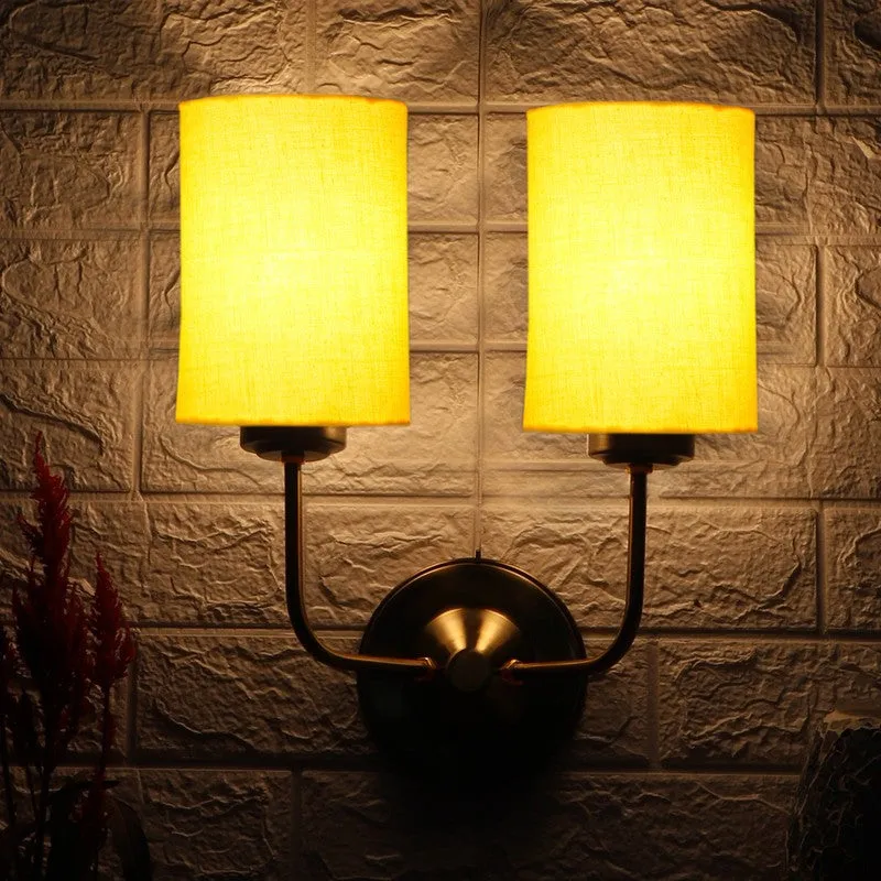 Lumoire Duo Metal Wall Lamp - Gold,Yellow media 4