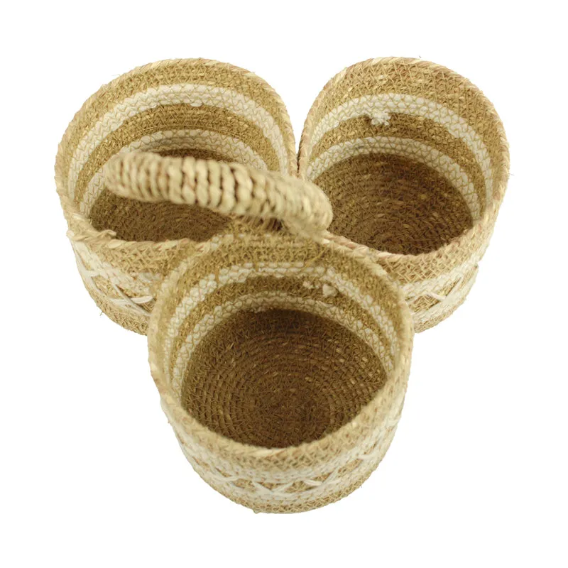 Araiya II Sea Grass Natural Fiber Storage Basket media 3