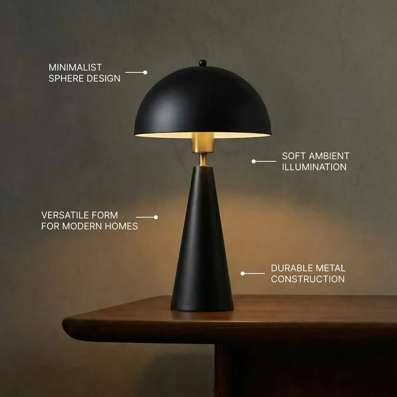Fig Living Hoa Sphere Metal Table Lamp - Black media 6