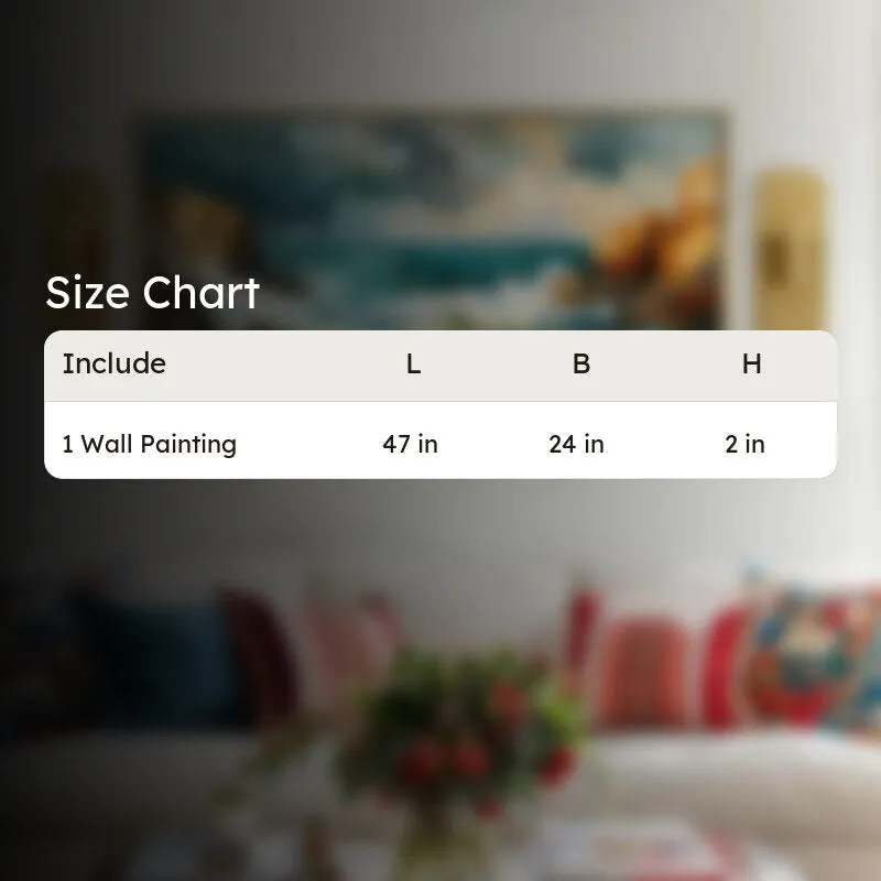 Coastal Surge Canvas Wall Painting With Frame media 8