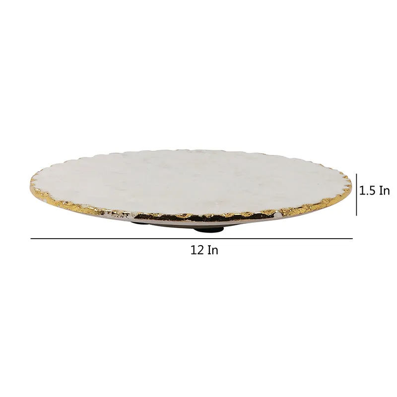 Cavallo Marble Cake Stand - White media 6