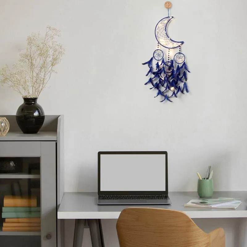 Luna Beam Dreamcatcher With Light - Dark Blue media 3