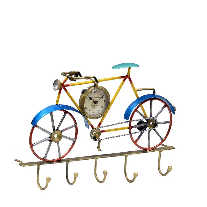 Cycle Utility Key Holder Metal Wall Clock media 4
