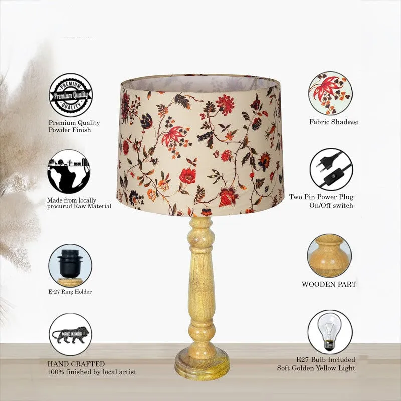AuraGlow Versatile Wooden Table Lamp - Multicolor media 7