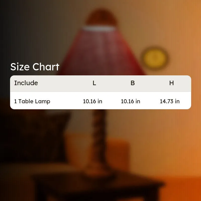 Elvane Zylo Wooden Table Lamp - Pink media 9