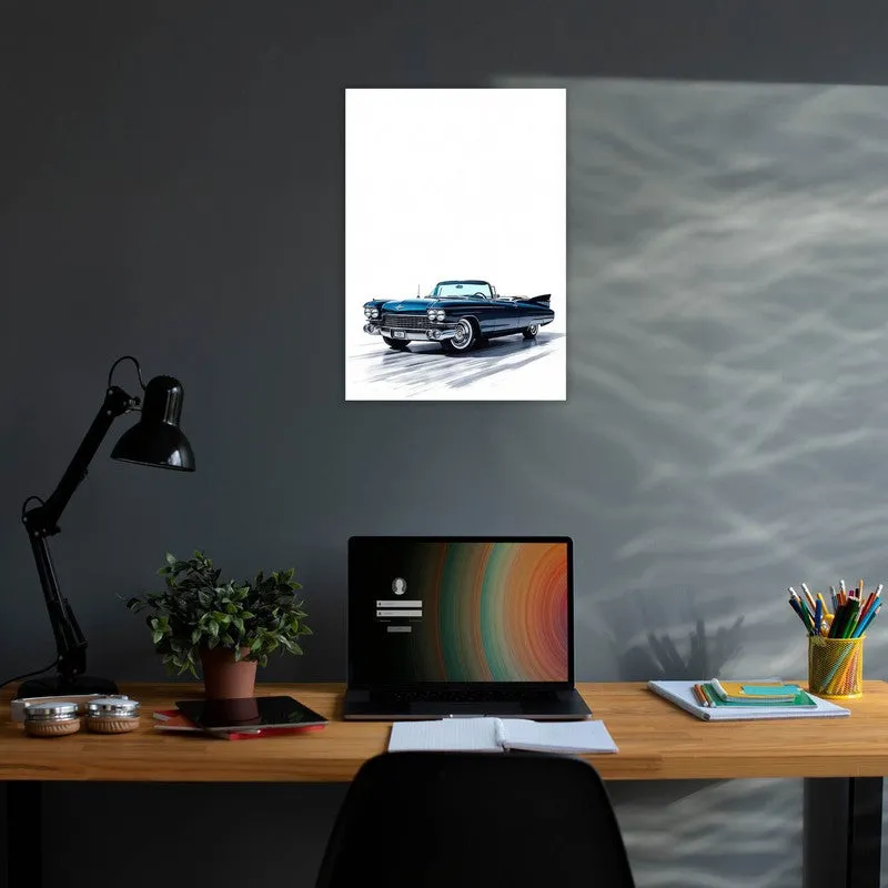 Midnight Cruiser Wall Poster - Blue media 3
