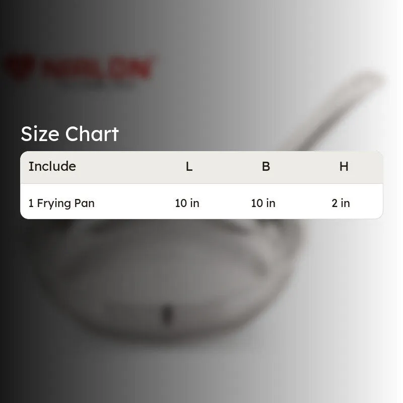 Nirlon Stainless Steel Frying Pan - 9 Inches media 8