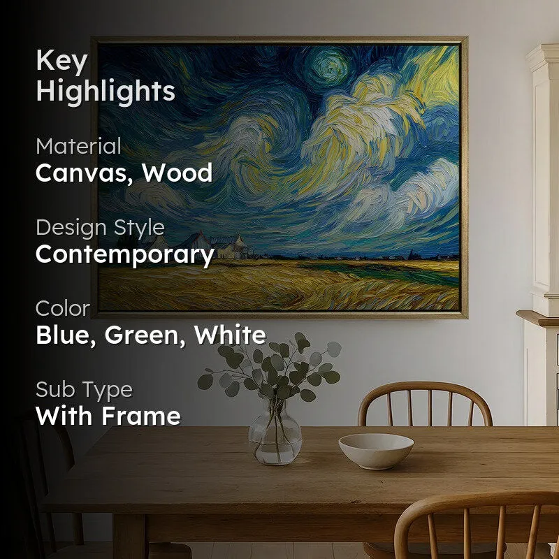 Horizon Sweep Canvas Wall Painting With Frame media 2