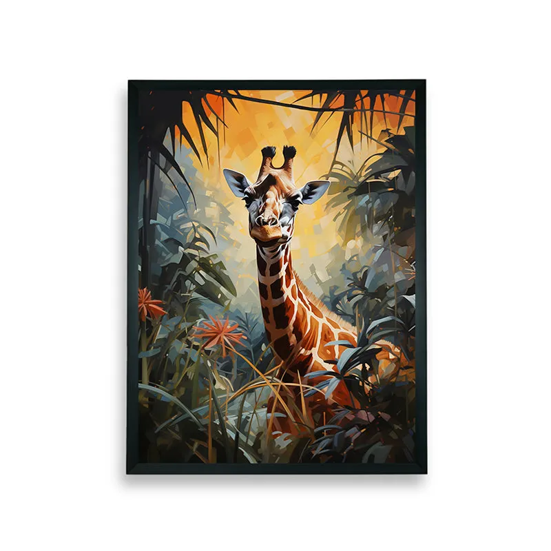 Jungle Giraffe Canvas Wall Art media 7