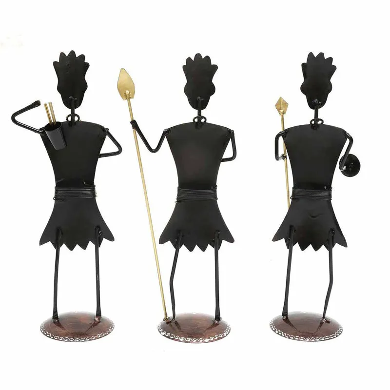Tribesmen Showpiece - Set Of Three media 6