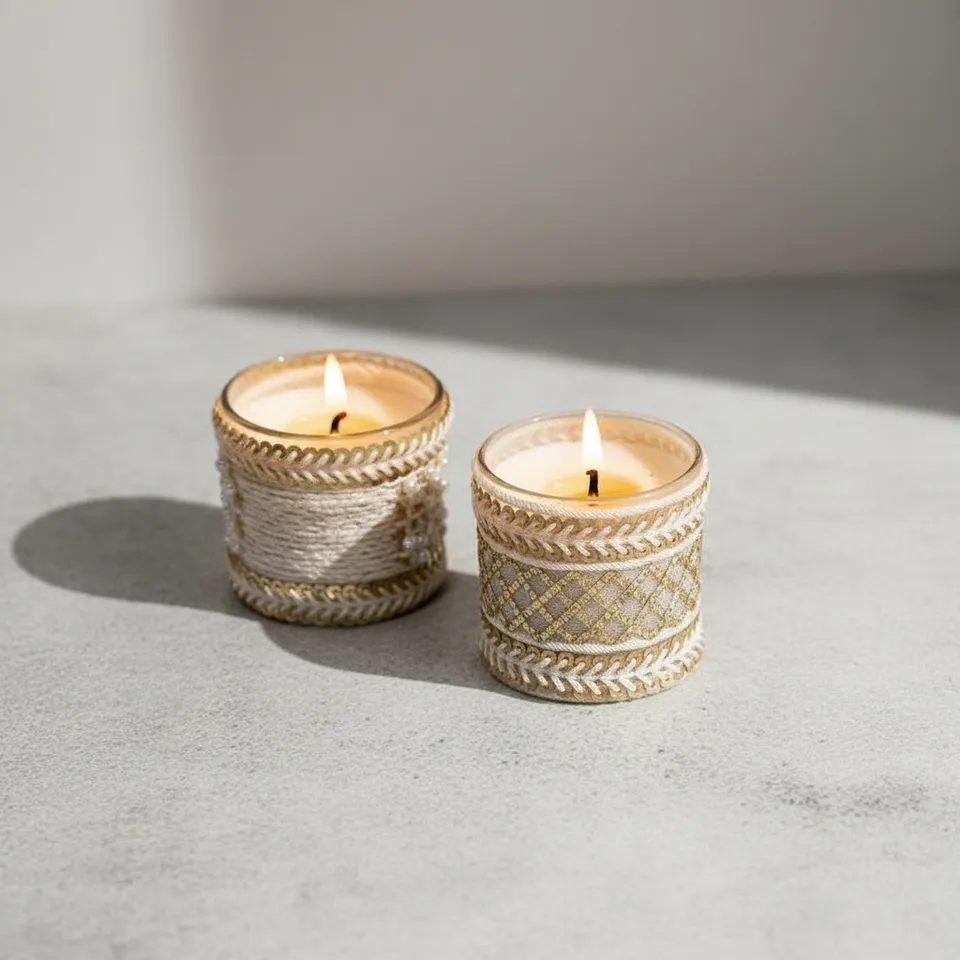 Inaayat - Set of 2 Scented Votive Candles (Madurai Malli & Pacific Ocean Scented) media 1
