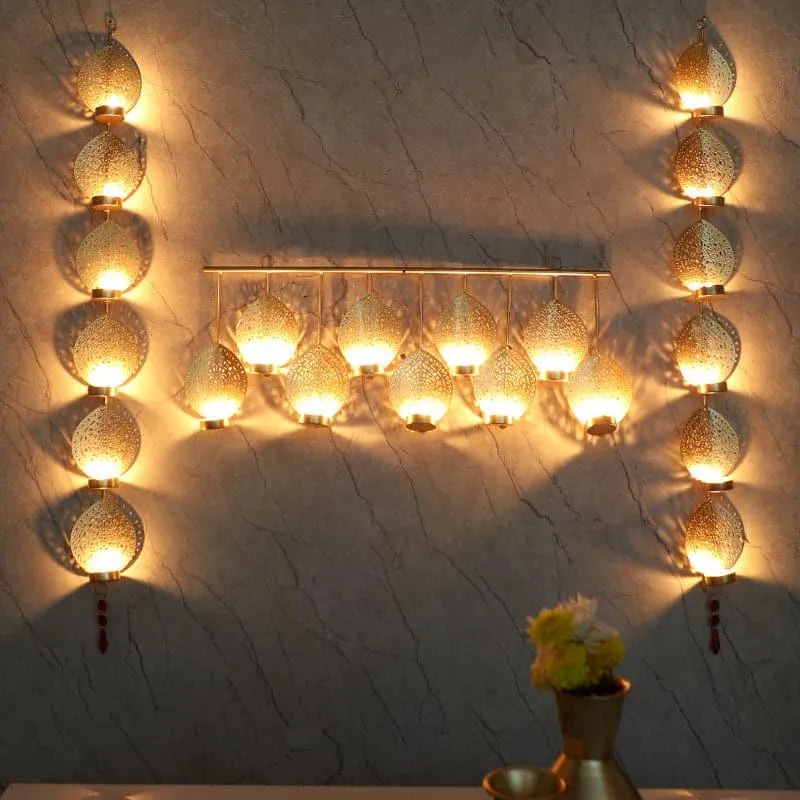 Ambuja Hanging Tealight Candle Holder - Set Of Three media 1