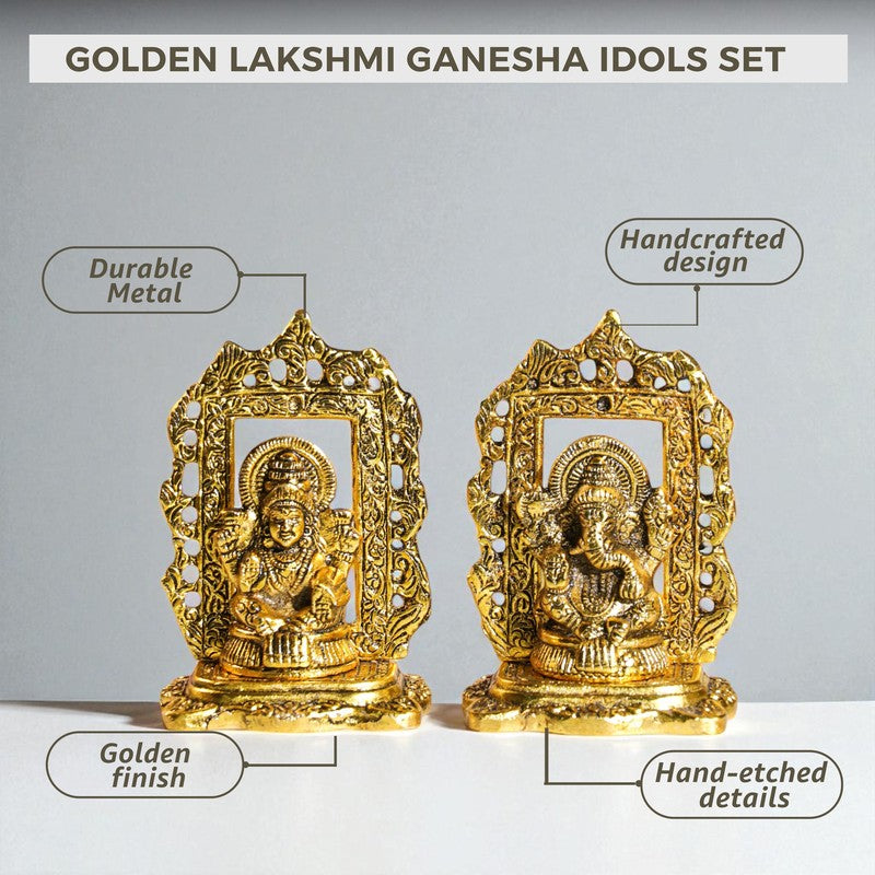 Amaris Lakshmi & Ganesh Idols & Sets - Set Of Two media 6