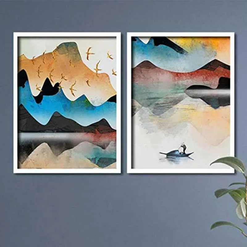 Mountainscapes Wall Art - Set Of Two media 1