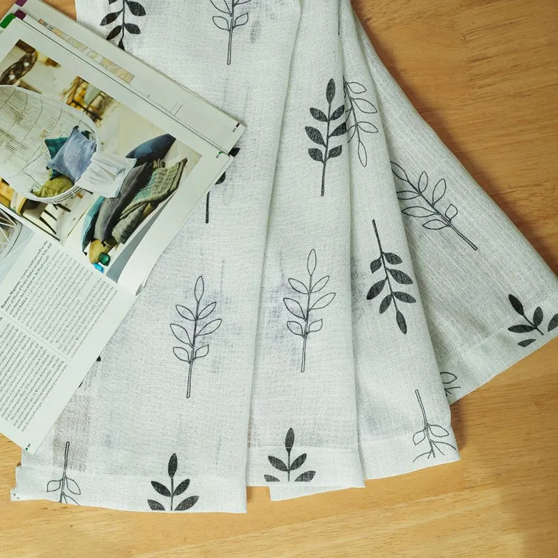 Elarie Linen Texture Sheer Curtain - Set Of Two media 3