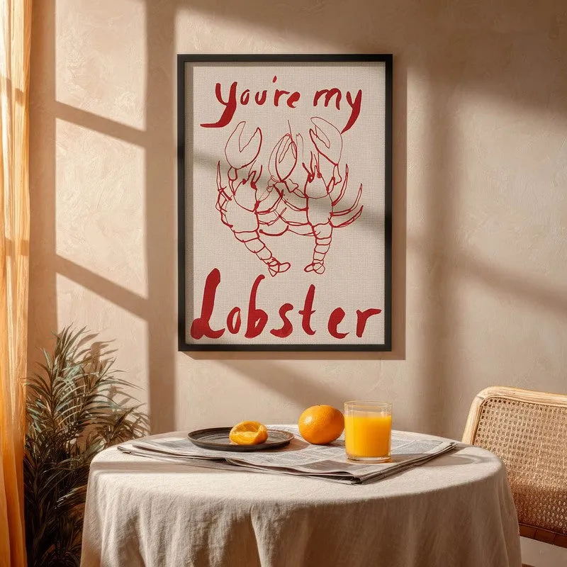 Lobster Studio Archival Canvas Wall Art - Black media 4