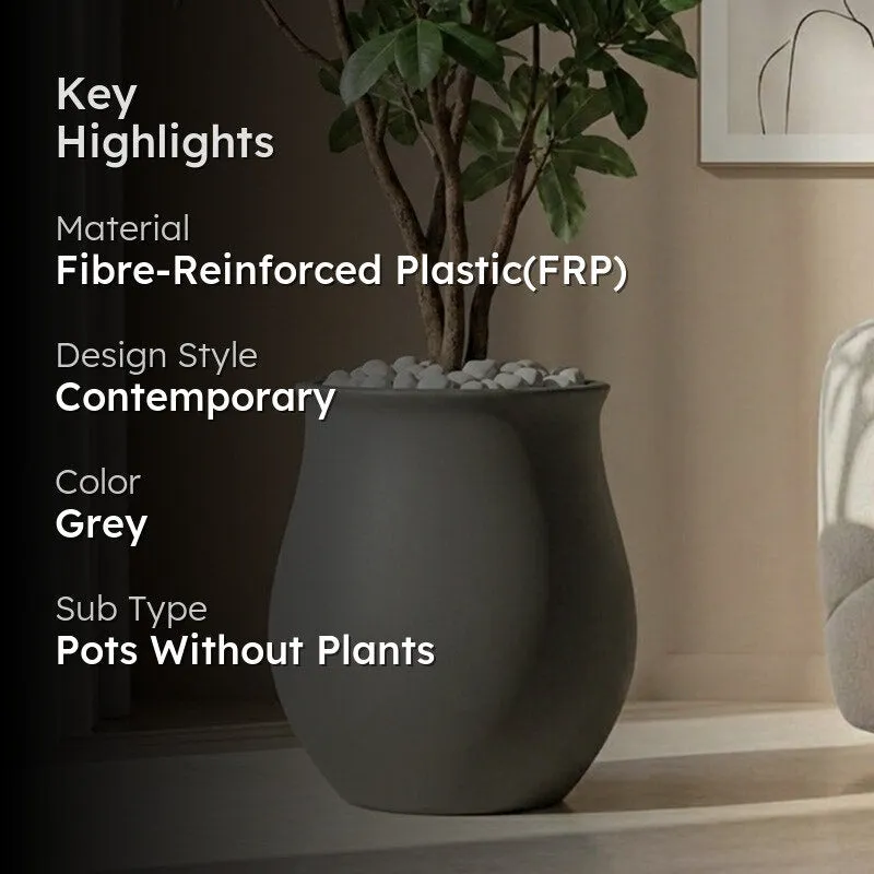 Porcela Floor Planter - Grey - 2