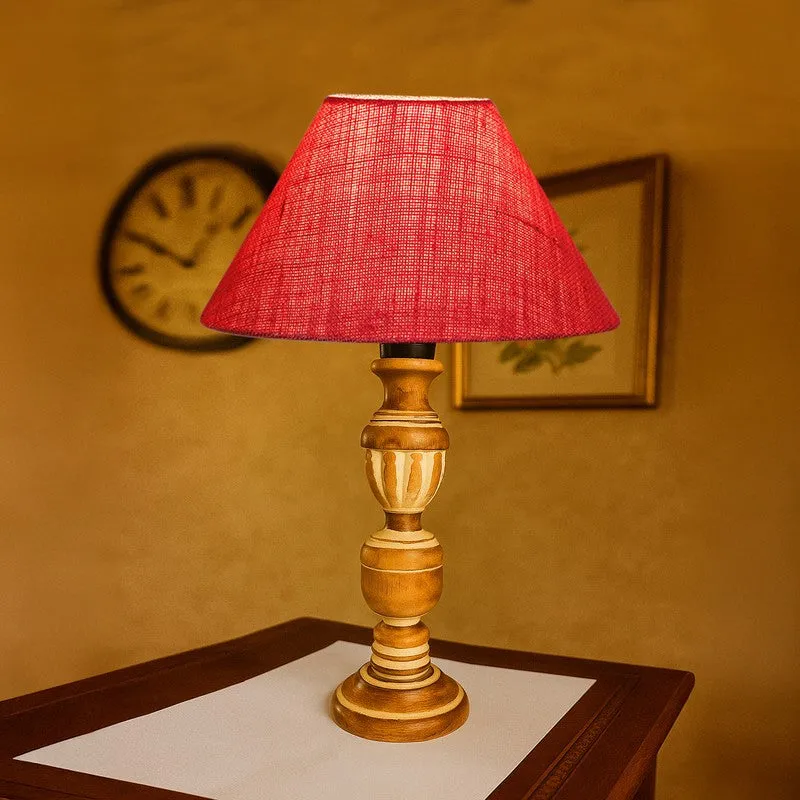 Zenrae Drift Wooden Table Lamp - Pink media 3