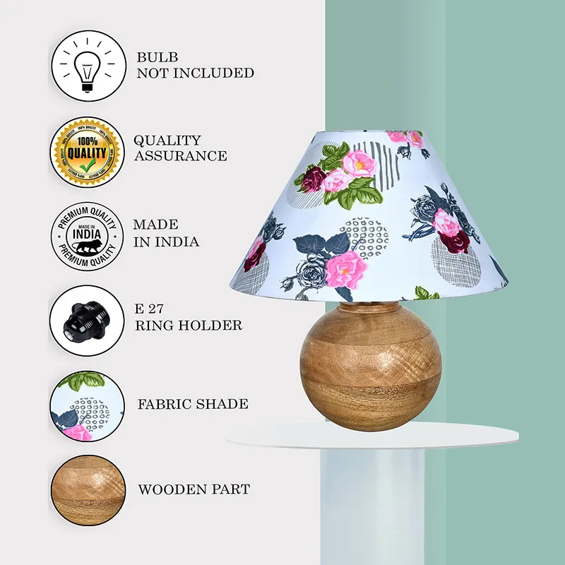 Rosa Orb Fabric Table Lamp - Multicolor media 5