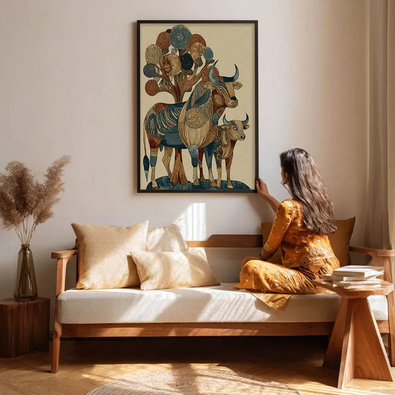 Suravi Canvas Wall Painting With Black Frame media 4