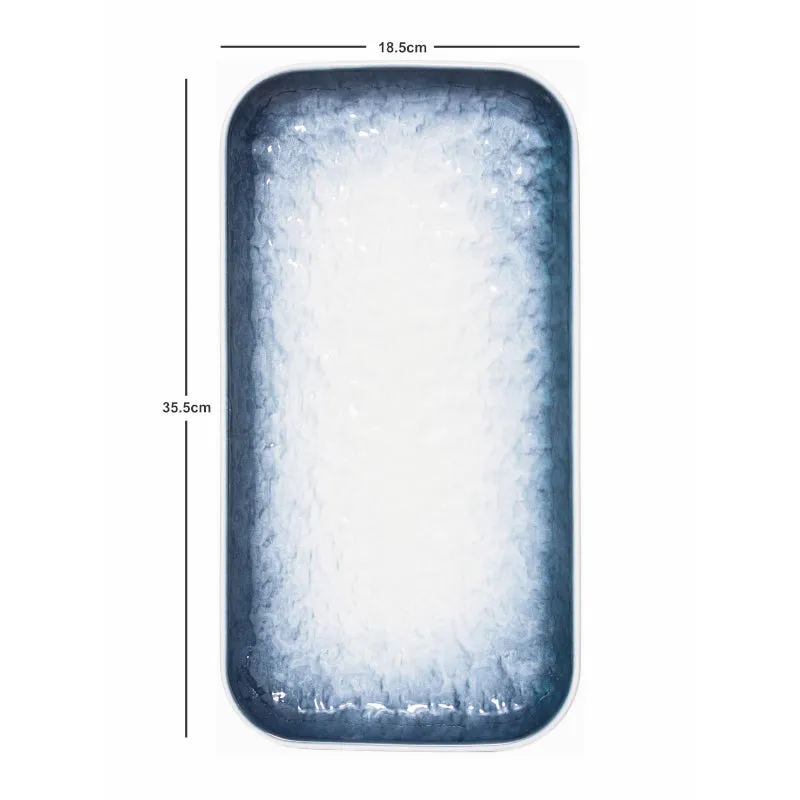 Nomura Rectangle Porcelain Platter - Blue media 4