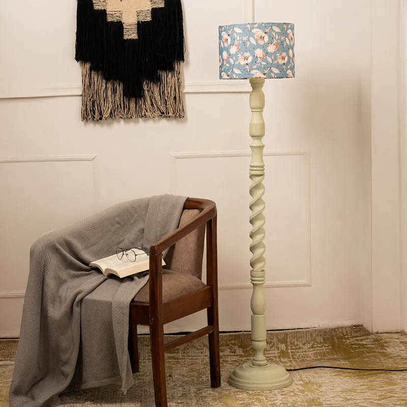 Stilda Bleu Flora Floor Lamp media 2