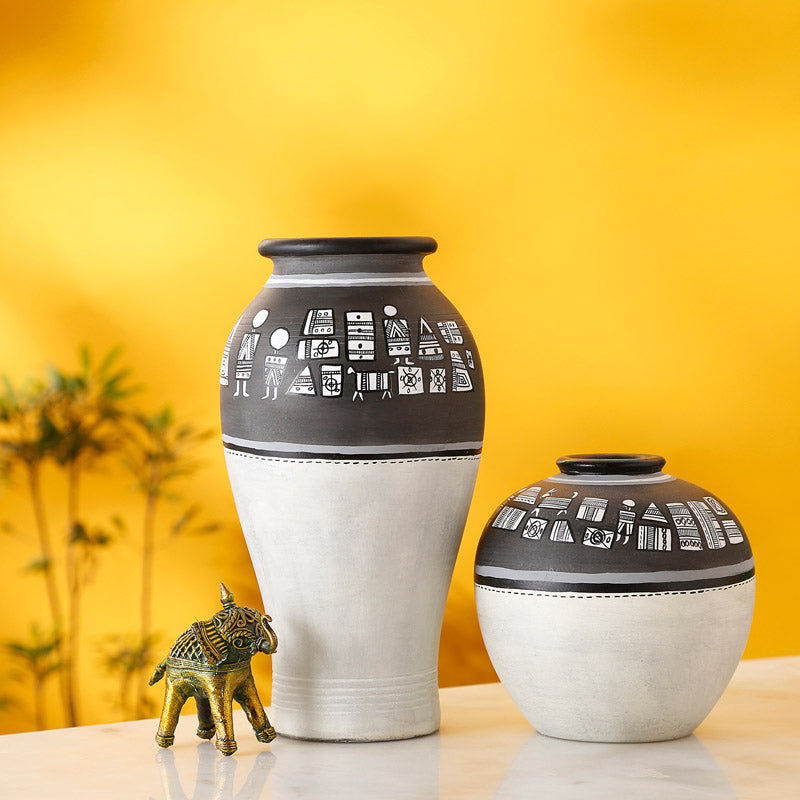 Ayesha Handcrafted Vase - Two Piece Set