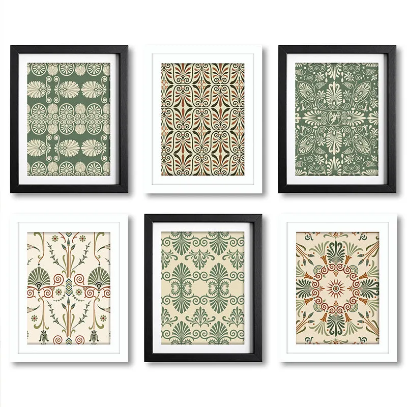 Motifs Of Traditions I Wall Art With Frame - Set Of Six media 7